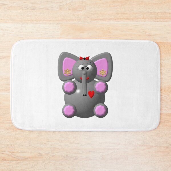 Item preview, Cute elephant wearing earrings designed and sold by Artist4God.