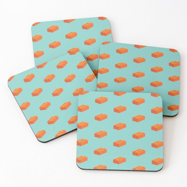 Item preview, Building blocks that lock - Orange & Teal designed and sold by AbrahamicDesign.