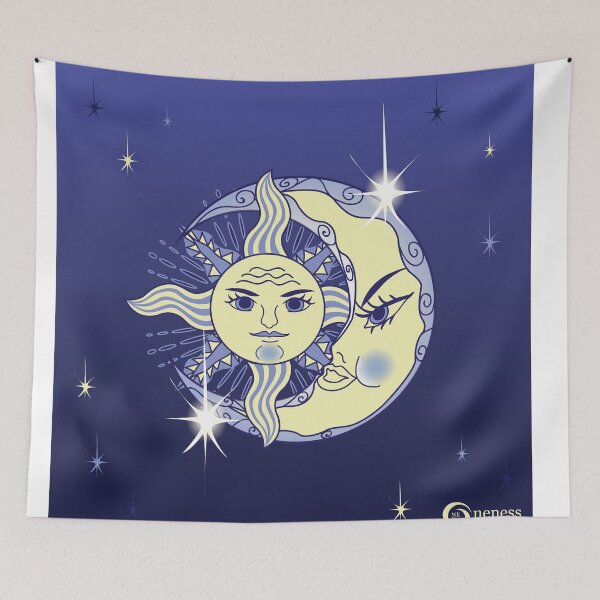 Item preview, Blue Gorgeous Moon&Sun designed and sold by Ubonphan K..