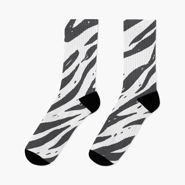 Item preview, Minimal black and white tiger pattern  designed and sold by baligaia.