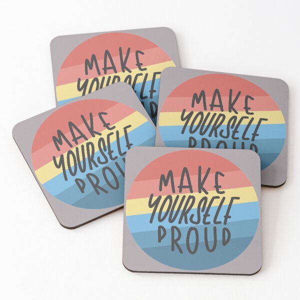 Item preview, Make Yourself Proud | Retro 70s Lines Quote designed and sold by CarlosAlberto.