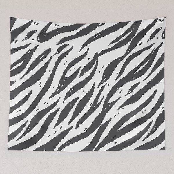 Item preview, Minimal black and white tiger pattern  designed and sold by baligaia.
