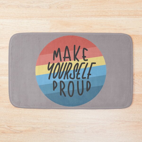 Item preview, Make Yourself Proud | Retro 70s Lines Quote designed and sold by CarlosAlberto.
