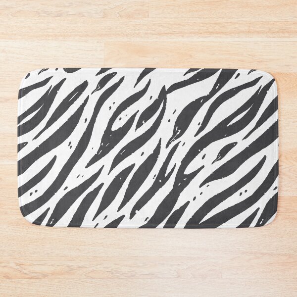 Item preview, Minimal black and white tiger pattern  designed and sold by baligaia.