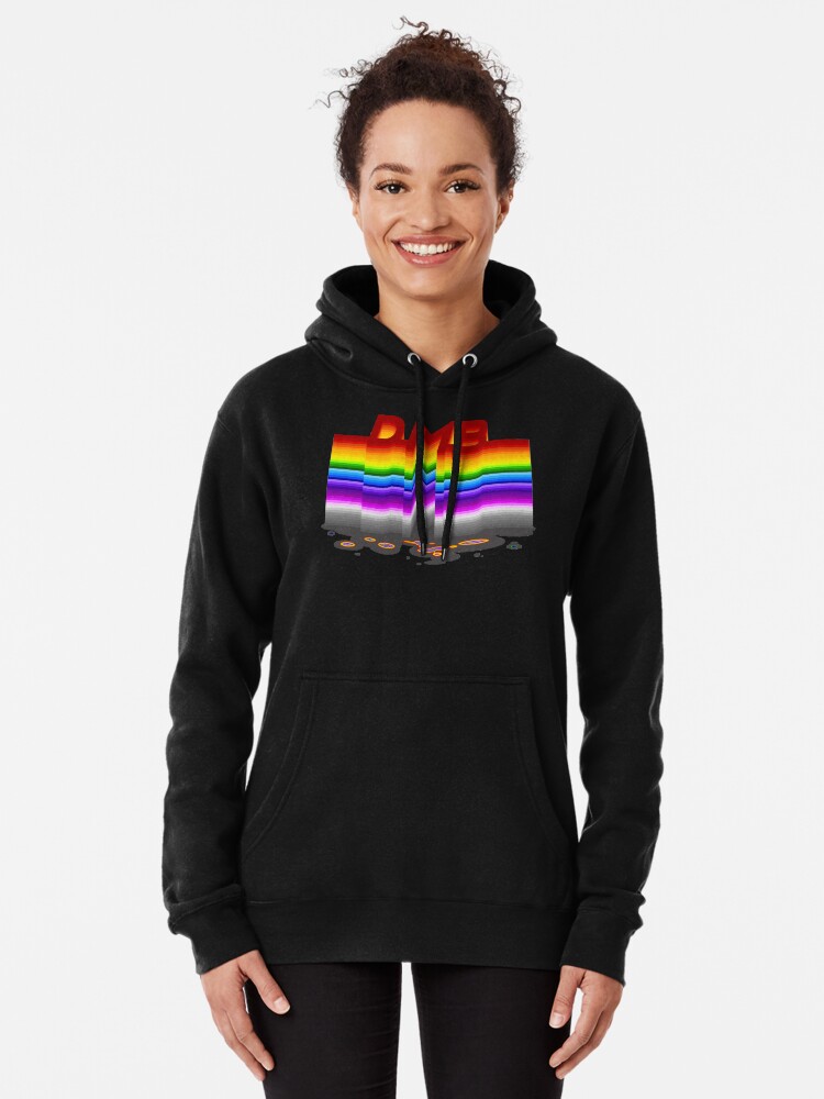 Grey hoodie with discount rainbow