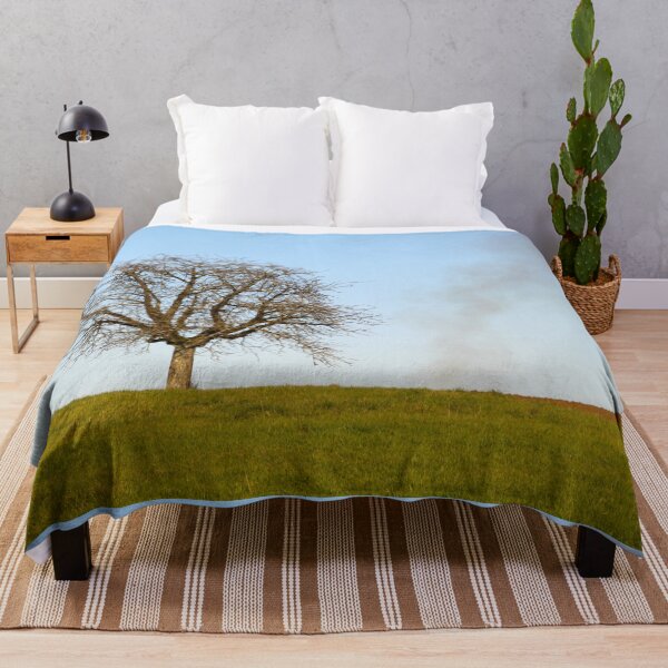 Item preview, Isolated tree and smoke in a meadow designed and sold by EstelleRossetti.