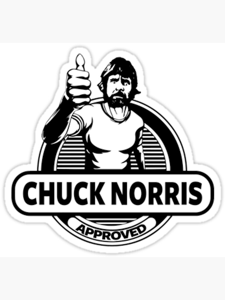 "chuck norris approved" Poster by lacm2020 | Redbubble