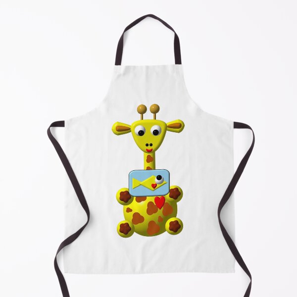 Item preview, Cute giraffe with goldfish designed and sold by Artist4God.