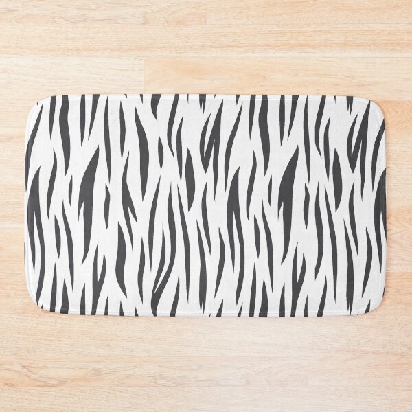 Item preview, Minimal black and white big cat pattern  designed and sold by baligaia.