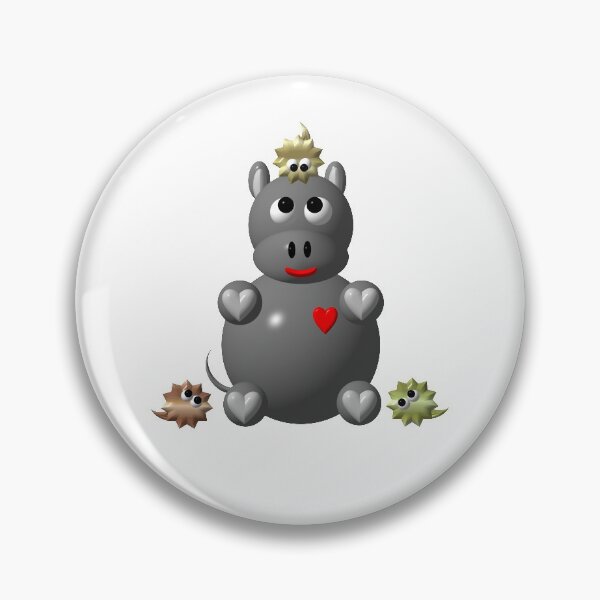 Item preview, Cute hippo with hamsters designed and sold by Artist4God.