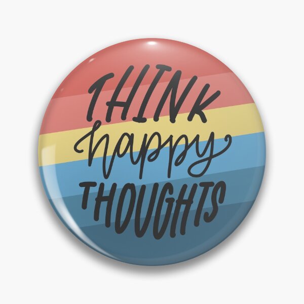 Item preview, Think Happy Thoughts | 70s Striped Background & Quote designed and sold by CarlosAlberto.