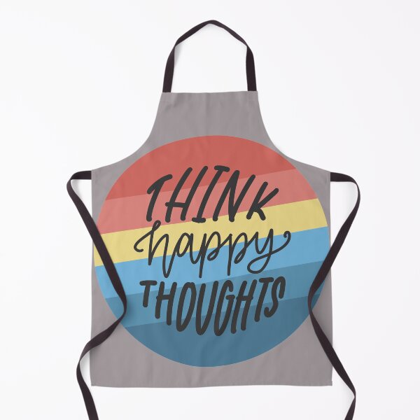 Item preview, Think Happy Thoughts | 70s Striped Background & Quote designed and sold by CarlosAlberto.