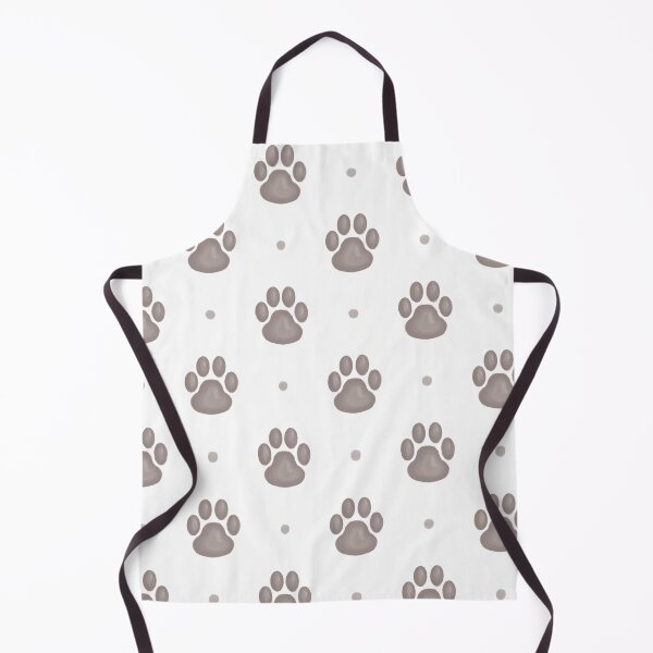 Item preview, Minimal black and white cat paws pattern designed and sold by baligaia.