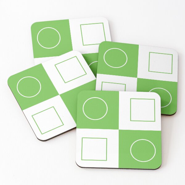 Item preview, Chequered Circles and Squares Green designed and sold by zcabask.