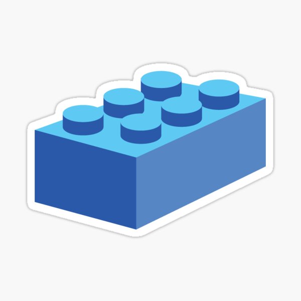 Item preview, Building blocks that lock - Blue & Red designed and sold by AbrahamicDesign.
