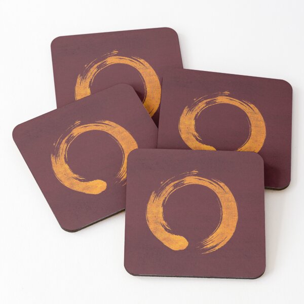 Item preview, Classic gold enso Japanese zen circle  designed and sold by baligaia.