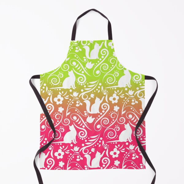 Item preview, Cat and Flowers - Grapefruit & Lime RS (Citrus Lover Collection) designed and sold by CreativityRoams.