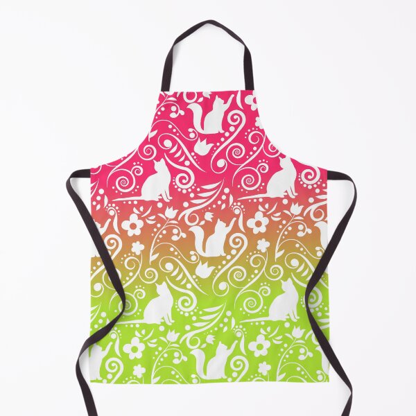 Item preview, Cat and Flowers - Grapefruit & Lime (Citrus Lover Collection) designed and sold by CreativityRoams.