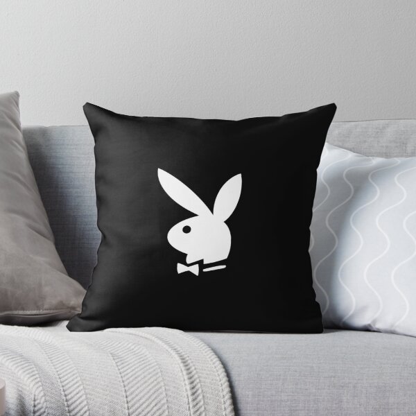Play Boy Bunny Throw Pillow