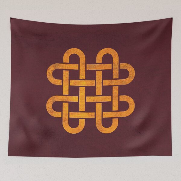 Item preview, Traditional golden endless knot symbol designed and sold by baligaia.