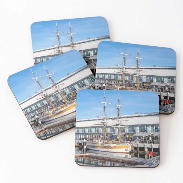 Item preview, Hobart Tasmania and Lady nelson tall ship in the marina designed and sold by Martin Berry Photography.
