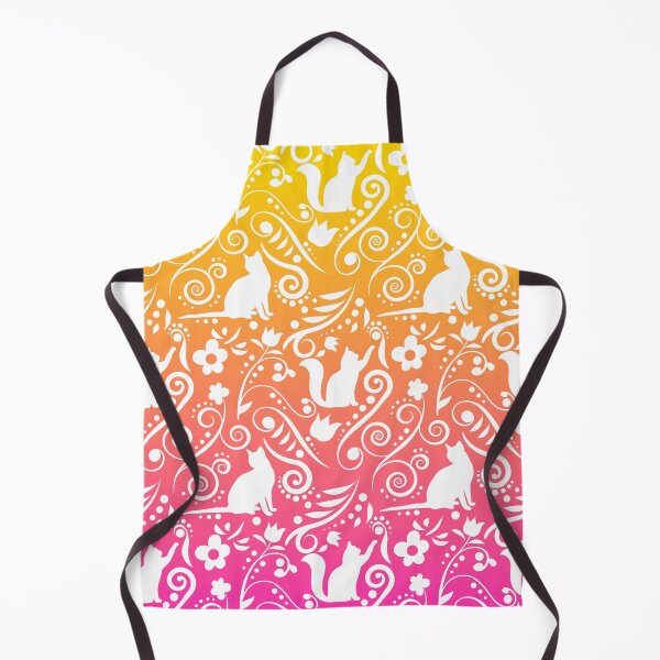 Item preview, Cat and Flowers - Mango Peach Smoothie RS designed and sold by CreativityRoams.