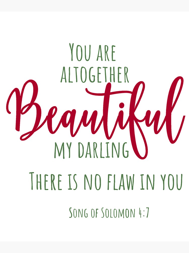 You Are Altogether Beautiful {Tote Bag}