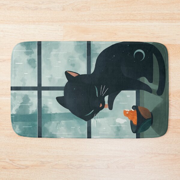 Item preview, Cat and the rain designed and sold by freeminds.