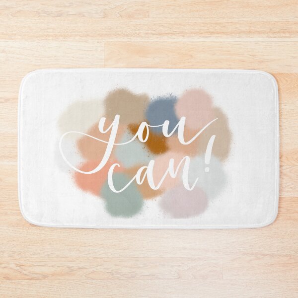 Item preview, 'You Can' Quote with Splatter Background designed and sold by MadeByMeera.