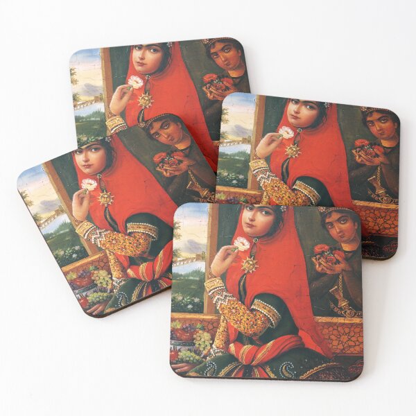 Item preview, Red Scarf. Iranian girl of Qajar era designed and sold by mazis.