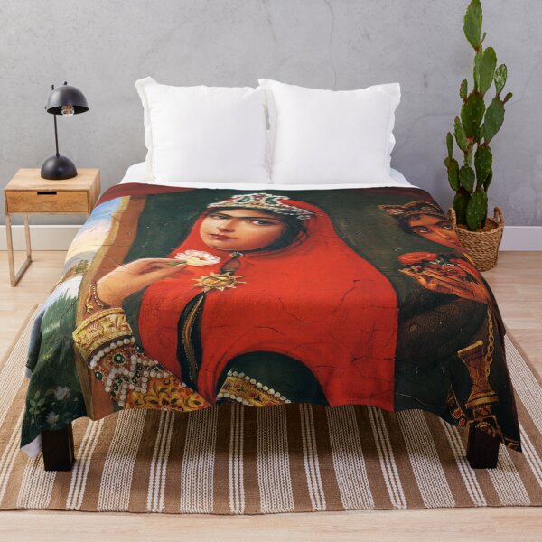 Item preview, Red Scarf. Iranian girl of Qajar era designed and sold by mazis.