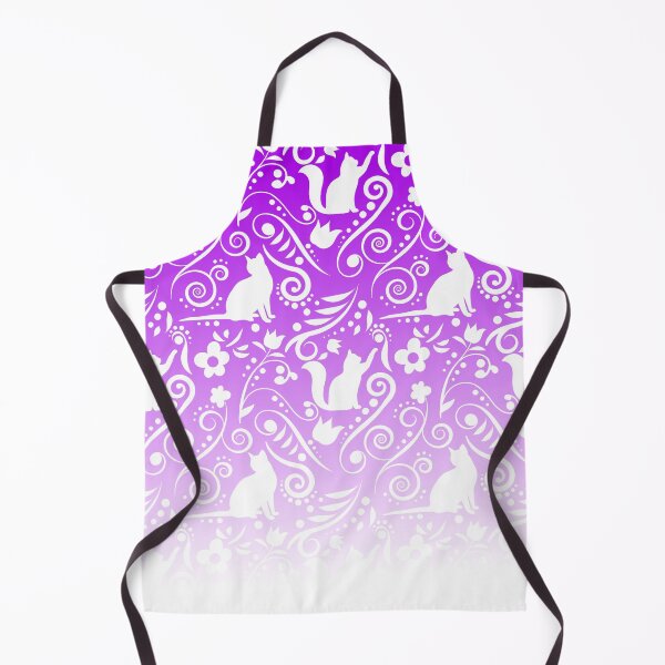 Item preview, Cat and Flowers - Lavender designed and sold by CreativityRoams.