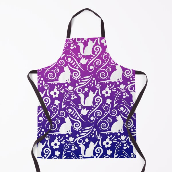 Item preview, Cat and Flowers - The Mysterious Galaxy designed and sold by CreativityRoams.