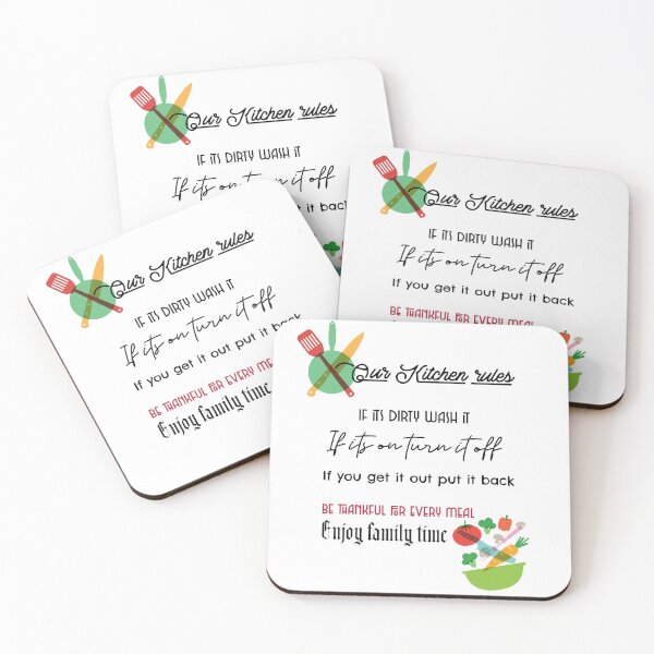 Item preview, Kitchen rules chart for home with funny sayings.  designed and sold by cathelkav.