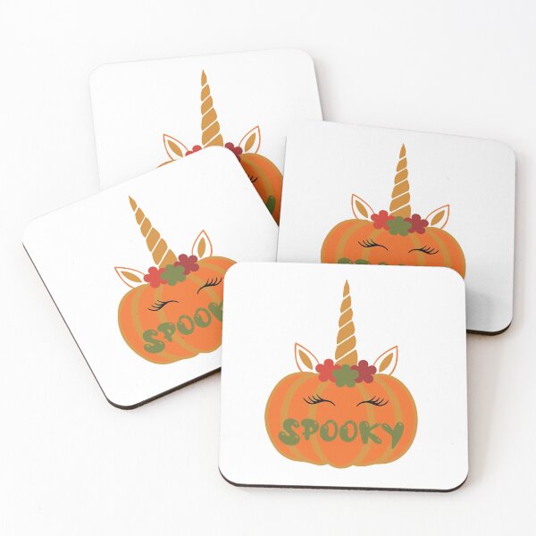 Item preview, Spooky Orange Green Unicorn Pumpkin designed and sold by ToniaKroeger.