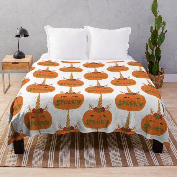 Item preview, Spooky Orange Green Unicorn Pumpkin designed and sold by ToniaKroeger.