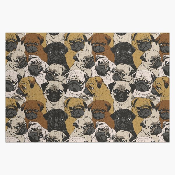 Social Pugs Jigsaw Puzzle