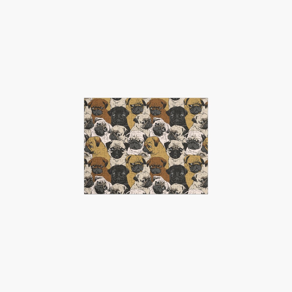 Social Pugs Jigsaw Puzzle