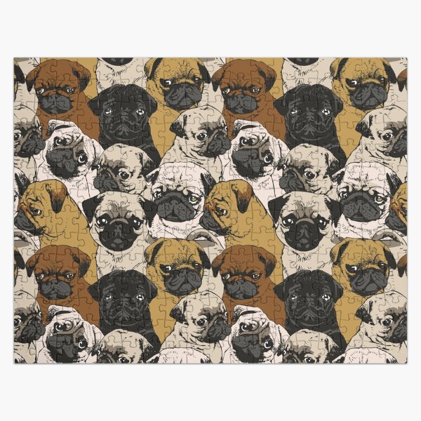 Social Pugs Jigsaw Puzzle