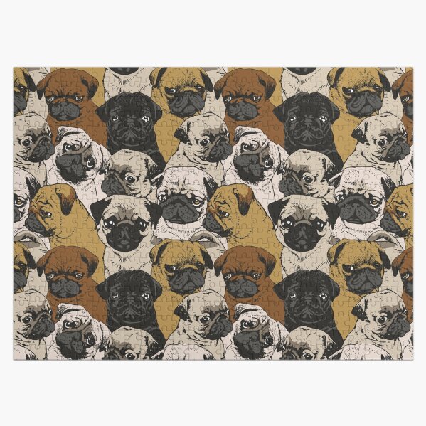 Social Pugs Jigsaw Puzzle