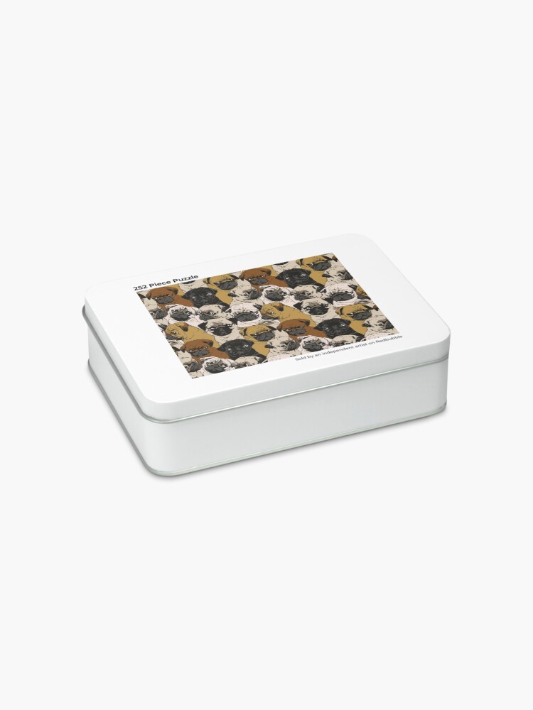 Alternate view of Social Pugs Jigsaw Puzzle