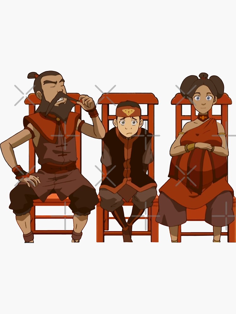 Aang and Sokka - Avatar The Last Airbender - Sticker