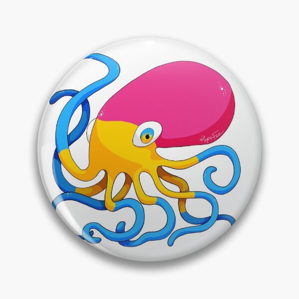 Item preview, Pride Octopus - Pansexual  designed and sold by HopeThistlewood.