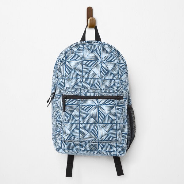 Item preview, Parquet - White on Classic Blue designed and sold by crumpsticks.