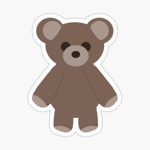 Teddybear Stickers Redbubble - grr means i love you in bear roblox