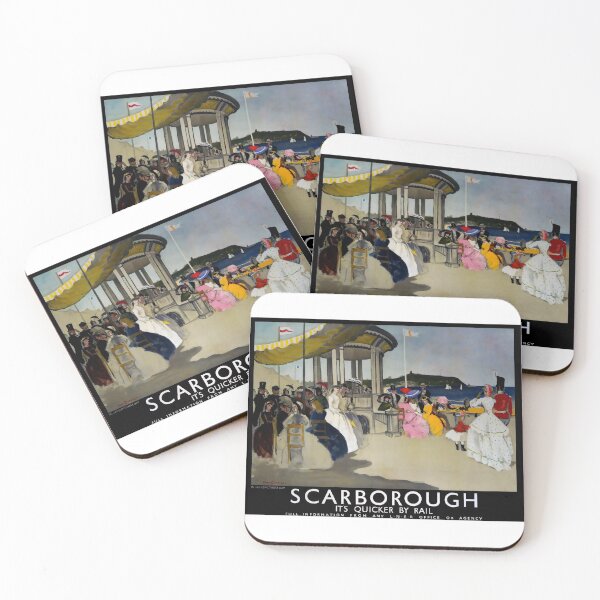 Item preview, Railway Poster Scarborough designed and sold by stickart-marek.