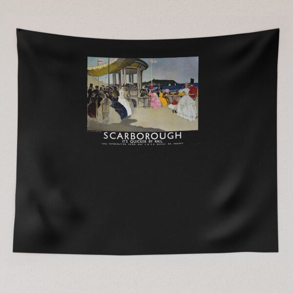 Item preview, cartel ferroviario Scarborough designed and sold by stickart-marek.