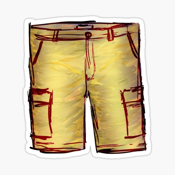 cargo shorts Sticker
