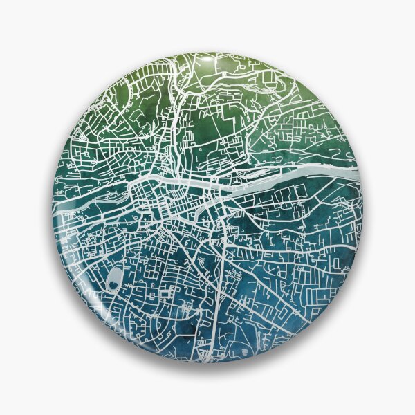 Artikelvorschau, Cork Ireland City Map entworfen und verkauft von ArtPrints.
