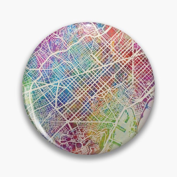 Item preview, Barcelona Spain City Map designed and sold by ArtPrints.